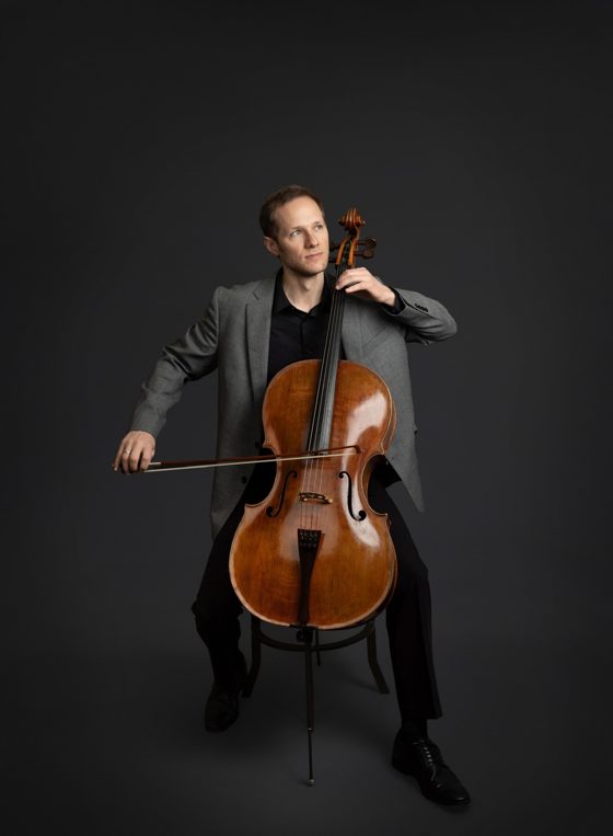 Sebastian Bäverstam with his cello
