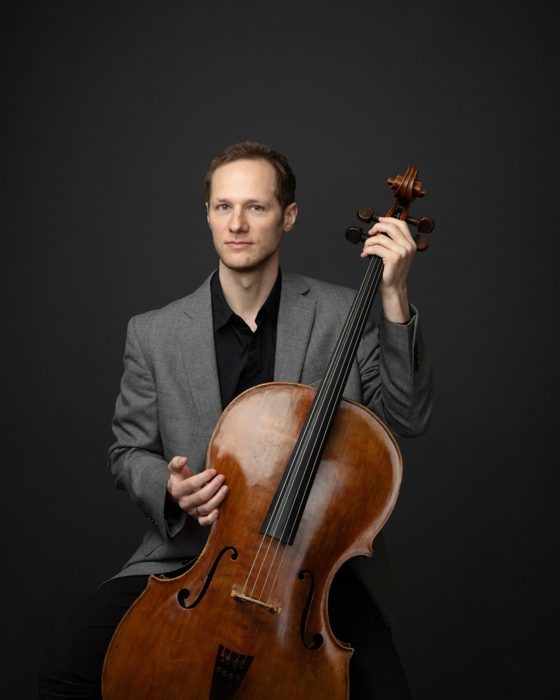 Sebastian Bäverstam with his cello