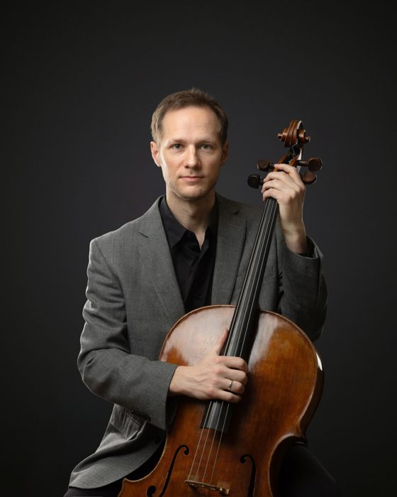 Sebastian Bäverstam with his cello