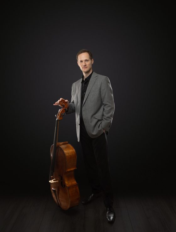 Sebastian Bäverstam with his cello